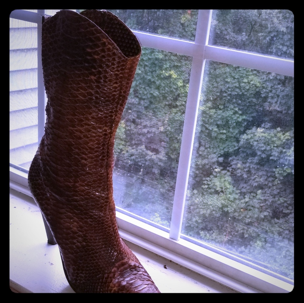 Genuine Snakeskin Boots